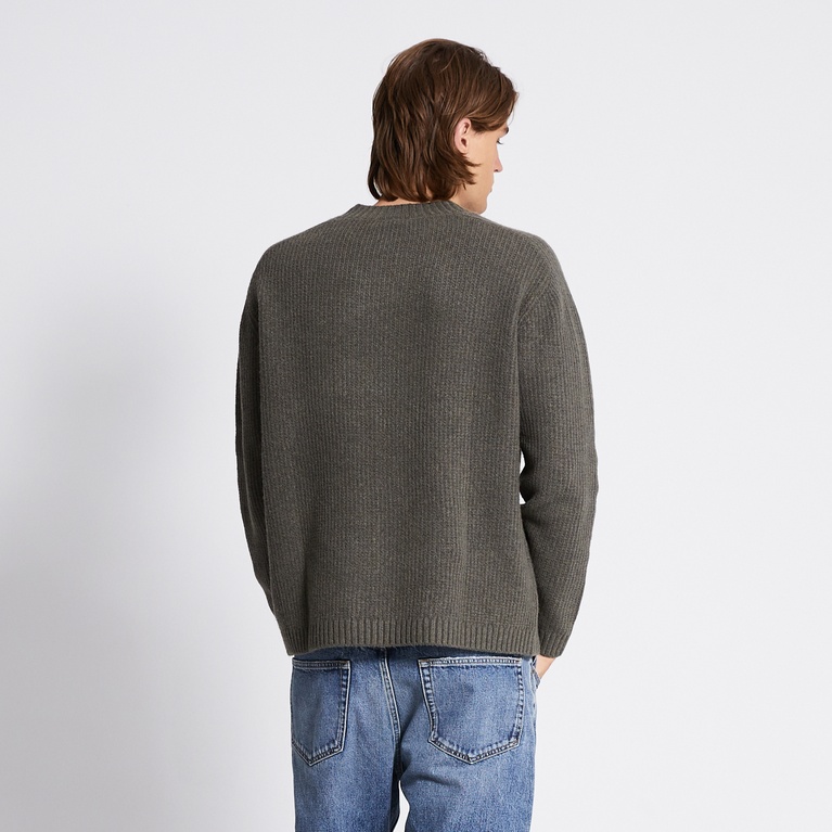 V-neck knit sweater "Manne" Green
